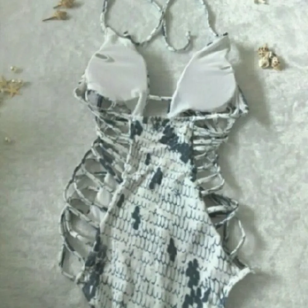 Print One Piece Swimsuits  Monokinis Women B - Picture 4 of 6